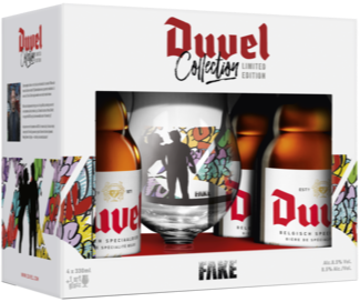 Duvel Bierpakket met FAKE bierglas uit 2021